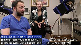 ava siren shows off her long hair and hairless body in close up behind the scenes