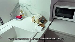 Sexy blonde in stockings fucks amateur russian couple passionately