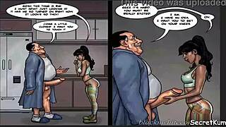 Cheating husband brutally fucks ebony maid in kitchen!