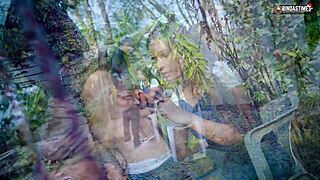 i watch desi step sister taking brother's dick in mouth in public garden