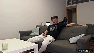 She invites him home to watch a movie.