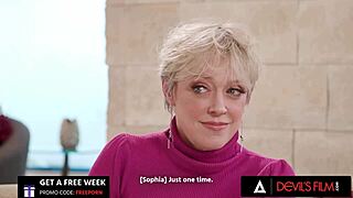 Busty MILF Dee Williams asks, 'Want to see me give a titty fuck while my naughty stepson watches?'