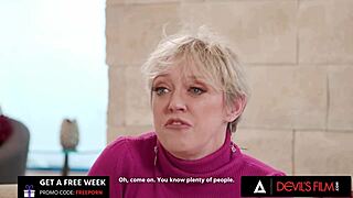 Busty MILF Dee Williams asks, 'Want to see me give a titty fuck while my naughty stepson watches?'