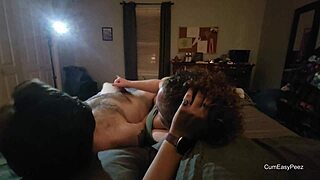 Liza makes Andy spurt a huge load 😏