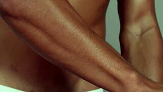 Interracial massage in Gayroom turns into oiled assfucking and facial.