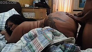 Latina bbw creampied in ass after orgasm