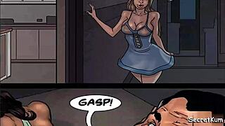 Cheating husband brutally fucks ebony maid in kitchen!