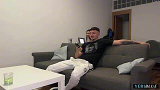 She invites him home to watch a movie.