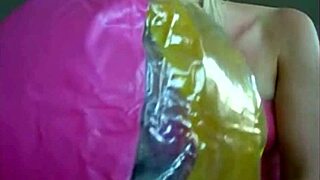 Sophie in Jeans Miniskirt and Red Lingerie Fingers Her Pussy with Two Fingers on Webcam