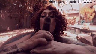 pretty olivia fucks bbc outdoors at pool