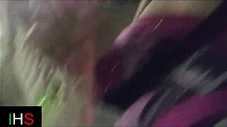 Beautiful brunette girl enjoys intimate moments with a partner