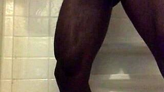 amateur enjoys relaxing shower strokes in usa homemade setting