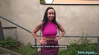 Milf bends over for fat cock in garden shed