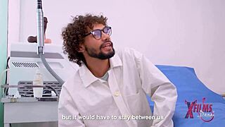 Doctor boldly fucks two shy lesbians in the ass during intense hospital exam