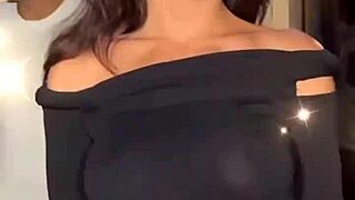 Hot Indian Actress Shows Boobs and Nipples in Scene