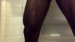 amateur enjoys relaxing shower strokes in usa homemade setting