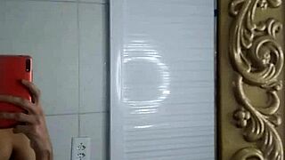 Intense handjob on Christmas before dinner in Brazilian tattooed scene