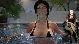 croft adventures episode 17 featuring black bikini