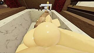 Brunette with a fat ass, are you sucking and fucking in the bathtub?