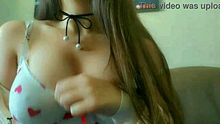 Student Covers Her Boobs With Lube And Starts Touching Herself Softly