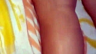 Latina Amateur Uses Dildo on Stepmother in Homemade Video