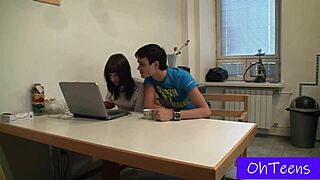 Kveta and sam share a homemade college dorm video