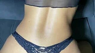 Brunette Couple Plays With Ass In Doggystyle