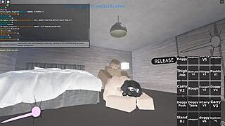 Intriguing rough sex in 150 roblox porn, riding and sucking big cocks