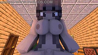 pov sweet christmas evening with ex girlfriend in minecraft animation