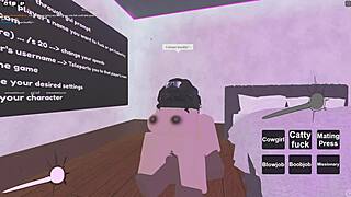 Intriguing rough sex in 150 roblox porn, riding and sucking big cocks