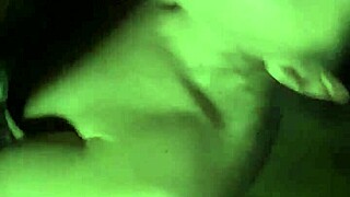 Cumshot on her tits, wife sucks big cock and swallows mouthful.