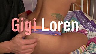 Tattooed Gigi Loren Takes Big Cock in Her Tight Shaved Twat for Creampie