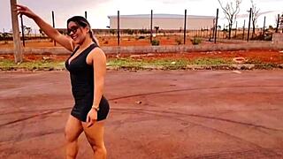 Stepmother caught me with her car outdoors