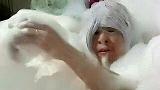 Cyno Enjoys Solo Bubble Bath Fun In Cosplay Costume