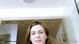 Tall Skinny Brunette Model Enjoys Bath Interview