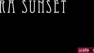 She wants two dicks in muscular group fucking with small tits