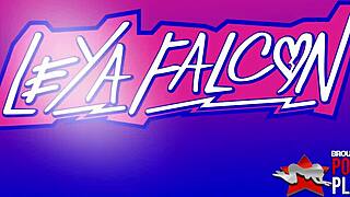 blonde pickachu leya falcon shows off curves