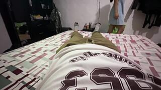 i feel so excited watching this horny young girl get fucked by her stepfather in homemade sucking and handjob