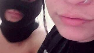 Latina blowjob ends with street fucking