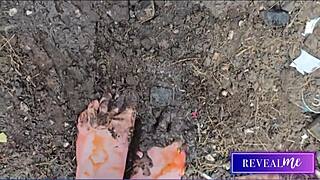 I reveal my foot fetish fantasy with sexy soles and toe-sucking delight in bathing