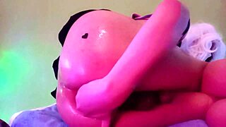 blonde tranny fingers her ass and pussy solo