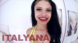 Italyana Cute Tattoed Italian Girl Sucks Huge Cock Pov