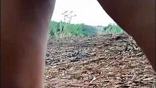Brazilian Teen Assfucked in Sugarcane Field