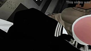 Femboy dominated by two black cocks