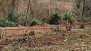 Brazilian Teen Assfucked in Sugarcane Field