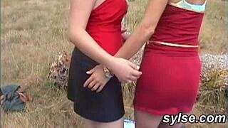 Lesbian Teen Outdoor Strapon Casting!