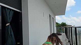 Fucking tommy cabrio on the balcony