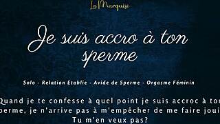 i'm addicted to your sperm in this french joi