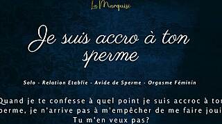 i'm addicted to your sperm in this french joi