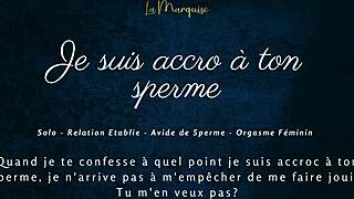 i'm addicted to your sperm in this french joi